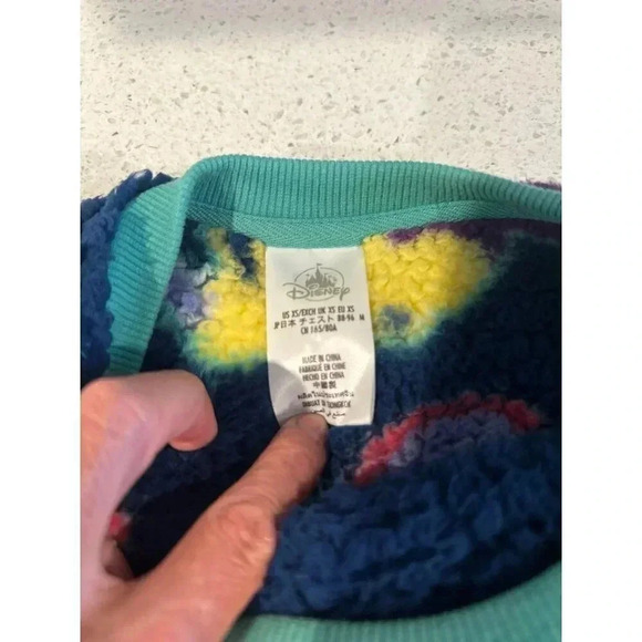Disneyland Mickey Sherpa Fleece Furry Pullover  Unisex US XS b37 - Picture 4 of 4